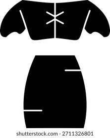 Zugeschnittene Linie, Vektorsymbol-Design
