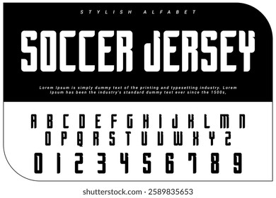 Cropped typography, set of uppercase letters and numbers, alphabet