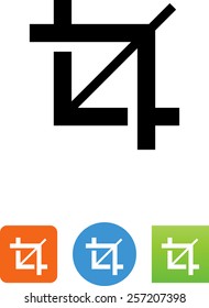 Cropping tool icon