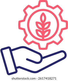 Crops Management Icon Color Vector Illustration