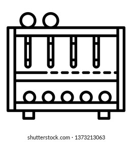 Croquet equipment icon. Outline croquet equipment vector icon for web design isolated on white background