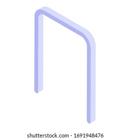 Croquet gate icon. Isometric of croquet gate vector icon for web design isolated on white background