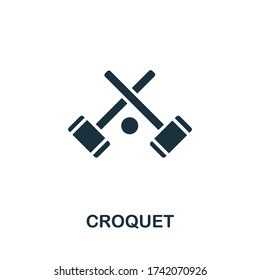 Croquet icon from australia collection. Simple line Croquet icon for templates, web design and infographics