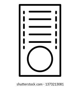 Croquet icon. Outline croquet vector icon for web design isolated on white background