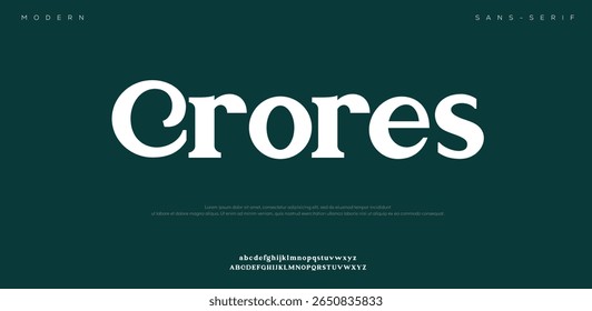 Crores calligraphy alphabet capital lettering a to z font family