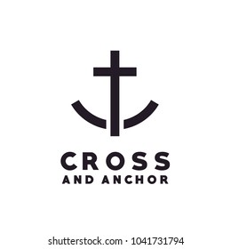 Cross Anchor Christian Catholic  Church Logo Design