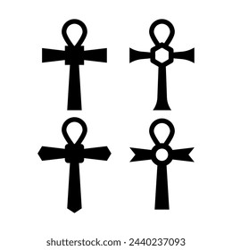 Cross Ankh  icon, template for graphic and web design. vector illustration