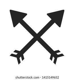 cross arrows or bows symbol