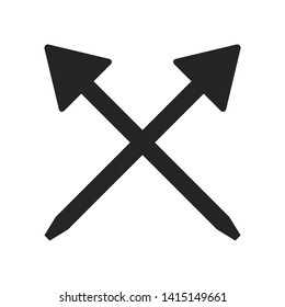 cross arrows or bows symbol