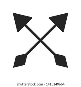 cross arrows or bows symbol