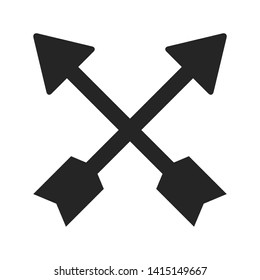 cross arrows or bows symbol
