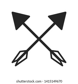 cross arrows or bows symbol