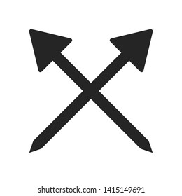 cross arrows or bows symbol