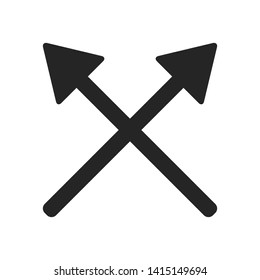 cross arrows or bows symbol