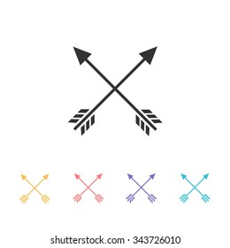 cross arrows icon. vector illustration