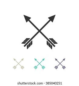 cross arrows icon. vector illustration