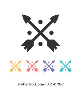 cross arrows icon. vector illustration