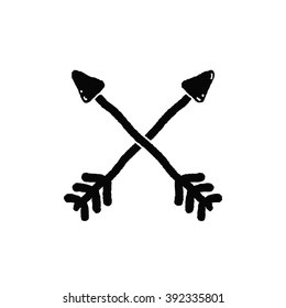 cross arrows icon. vector illustration