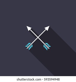 cross arrows icon. vector illustration