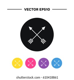cross arrows icon. vector illustration