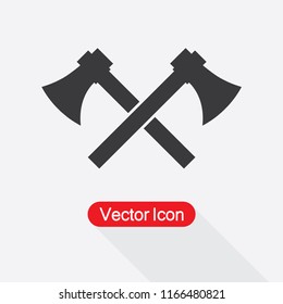 Cross Axe Icon Vector Illustration Eps10