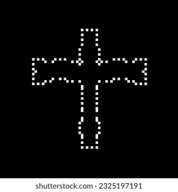 Kreuzen Sie mit schwarz-weißen Mustern. 