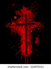 Cross and blood