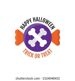 Cross bone sign vector illustration for Halloween