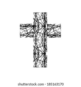 Cross branch. Vector