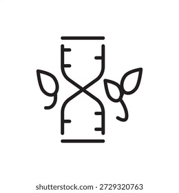 Cross breeding icon symbolizing hybridization and genetic optimization, represent agricultural interbreeding, hybrid vigor, selective plant breeding, and livestock trait enhancement for food security.
