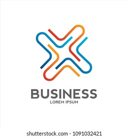 cross business logo design vector