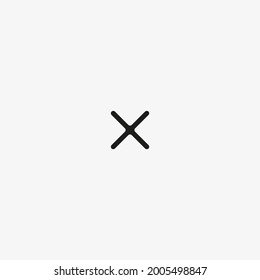 Cross button icon. Cancel, close page button for web and mobile UI design.