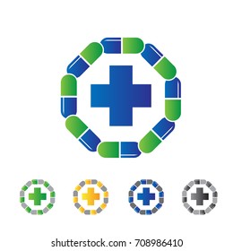 cross capsule health logo