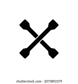 icono de la llave de cruce del vehículo, vector cruzado, ilustración de mantenimiento