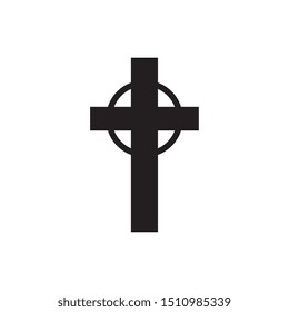 cross catholic religious isolated icon