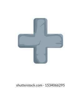 cross catholic religious isolated icon vector illustration design