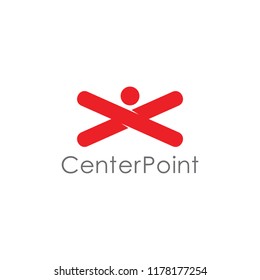 cross center point simple symbol vector 
