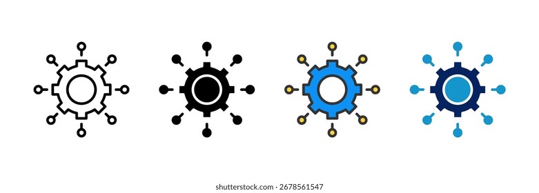 Cross Channel Icon Set Multiple Style Collection