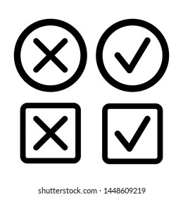 Cross Check Icon Vector Design Symbol Stock Vector (Royalty Free ...