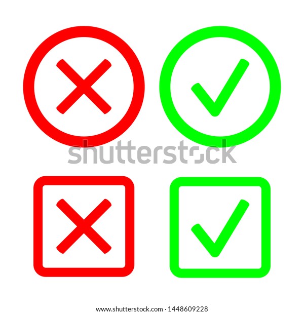 Cross Check Icon Vector Design Symbol Stock Vector Royalty Free