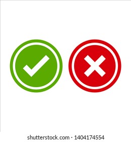 Cross Check Mark Symbol Icon Vector