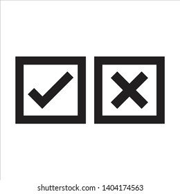 Cross Check Mark Symbol Icon Vector