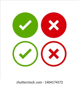 Cross Check Mark Symbol Icon Vector