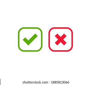 Cross Check Mark Symbol Icon Vector Illustration