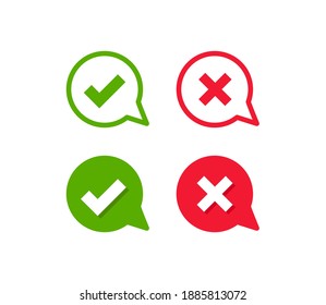 Cross Check Mark Symbol Icon Vector Illustration