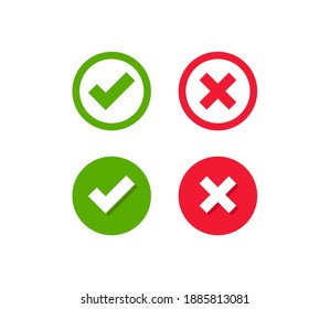 Cross Check Mark Symbol Icon Vector Illustration