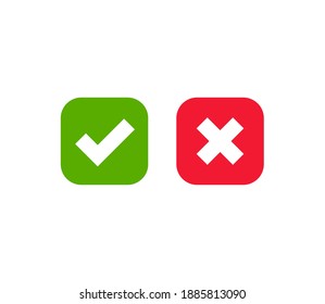 Cross Check Mark Symbol Icon Vector Illustration