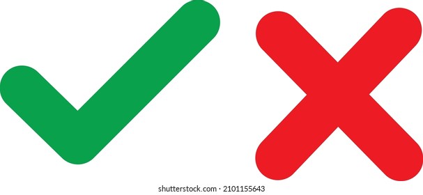 Icono de símbolo de marca cruzada Ilustración vectorial.eps