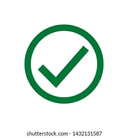 Cross and Check mark symbol vector icon illustration