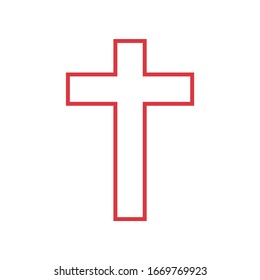 Kreuzkreuz der Christussymbol-Vektorillustration